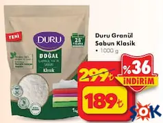 DURU KLASİK GRANÜL SABUN KLASİK 1 KG DURU KLASİK GRANÜL SABUN KLASİK 1 KG